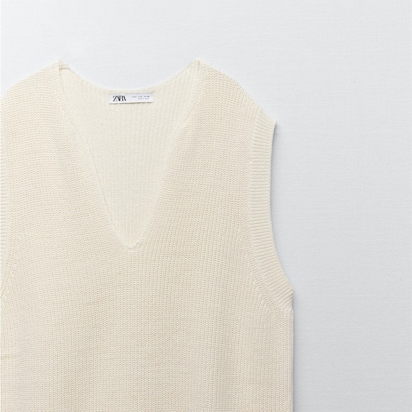 Zara Knit Vest Tunic - Picture 4 of 12